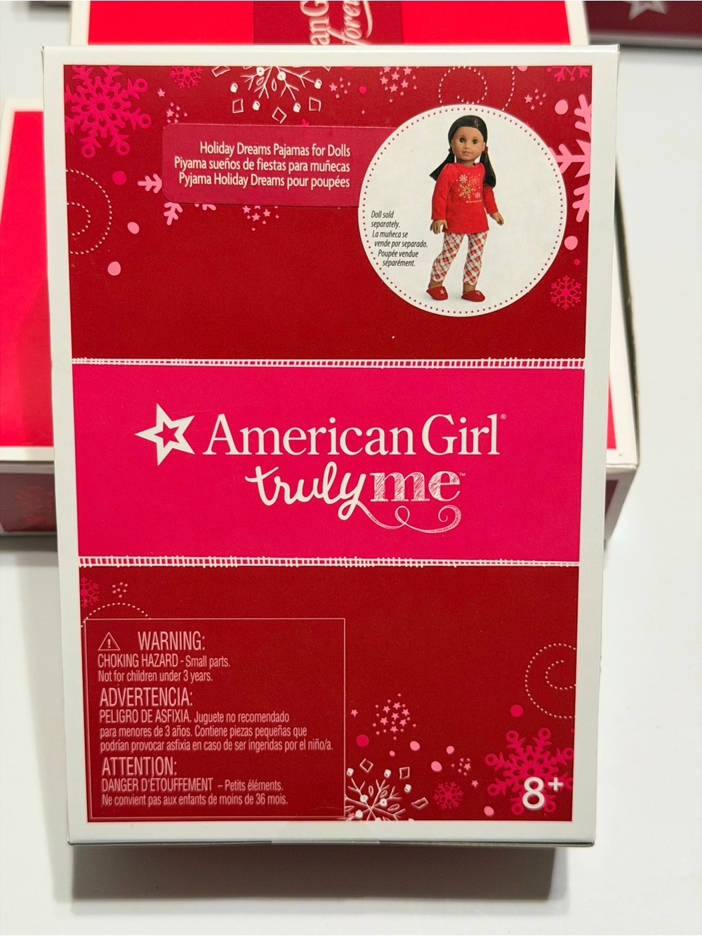 NRFB American Girl Holiday Dreams Pajamas Set - Retired Pristine Condition